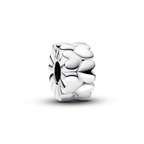 PANDORA Moments Herzmuster Clip Charm aus Sterling Silber von Pandora