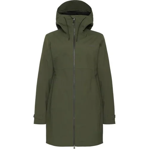 Didriksons Bea Damen Parka 6 - Größe 46, deep green - Stylischer Damen Parka für City und Outdoor, 100% wasser- und winddicht, mit verstellbarer Kapuze und reflektierenden Details für optimale Sichtbarkeit.