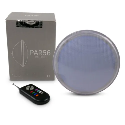 LED Ersatzlampe RGB PAR 56, 15W 900lm + Fernbedienung Poolbeleuchtung Pool