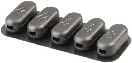 General Office Kopfhörerkabel-Organizer: Magnetische Kabelhalterung mit 5 Clips, Klebepad, schwarz (USB-Datenkabel-Organizer, Kabelklammern, Zigarettenanzünder)