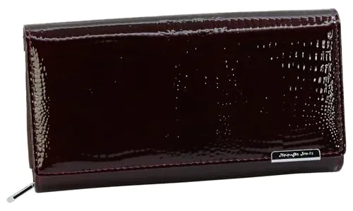 Jennifer Jones Damen Leder Geldbörse in rot von Jennifer Jones Leather
