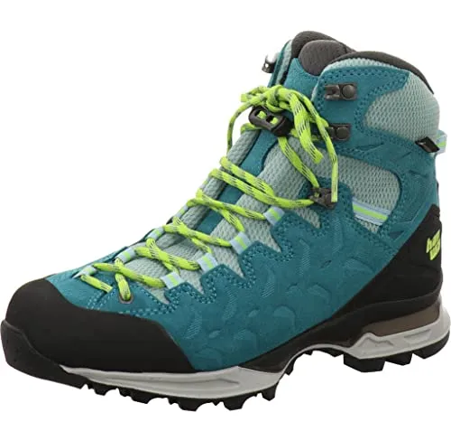 Hanwag W Makra Trek Lady GTX Blau - Wetterfester Damen Bergschuh mit Gore-Tex, ideal für Bergsteigen und Trekking, in Größe EU 39.5 - Farbe Icefall.