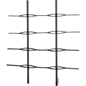 LECHUZA TRIO Cottage 40 mit Rankgitter schwarz von Lechuza