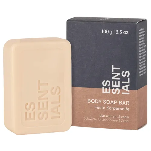 MÜHLE ESSENTIALS Feste Körperseife Schwarze Johannisbeere & Zeder 100 g