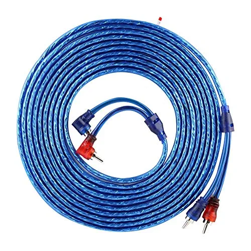o Kabel 5 Meter AUTO Car Blau Transparent o Verbindungskabel Ultra Flexibel
