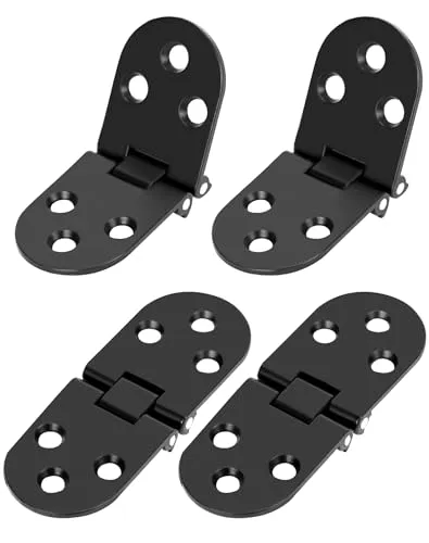 QWORK® 4 Stück Klappscharnier 180 Grad