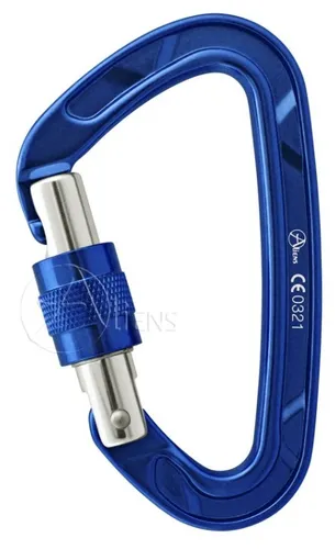 Aliens - D Classic Screw blau Karabiner Schrauber Schraubkarabiner Klettern