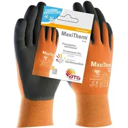 ATG® MaxiTherm® Polyacryl/Polyester-Strickhandschuhe (30-201 HCT), SB-Verpackung 11, orange/grau