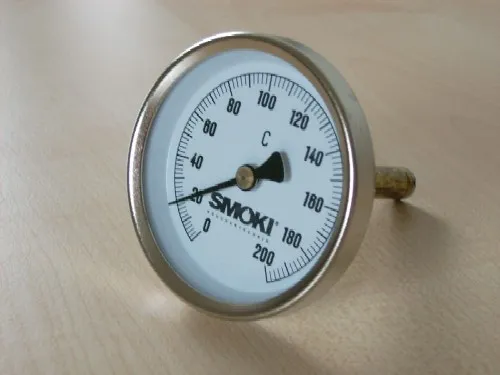 SMOKI- Thermometer 0-200°C mit Montagezubehör