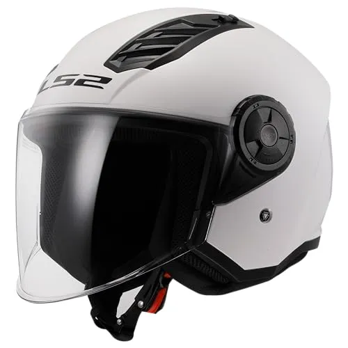 LS2 Jet-Motorradhelm Airflow II Gloss White, S von LS2