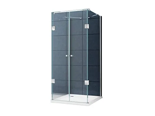 U Form Duschkabine Dusche Benito 100 x 100 x 195cm von home-systeme