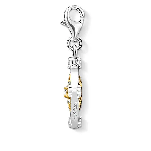 Thomas Sabo Damen Charm-Anhänger Mond & Stern beweglich in gold von THOMAS SABO