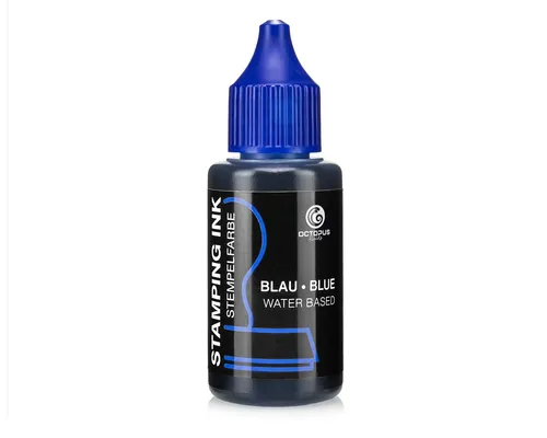 30ml Stempelfarbe, Stempeltinte für Stempelkissen, Nachfülltinte Farbe Blau