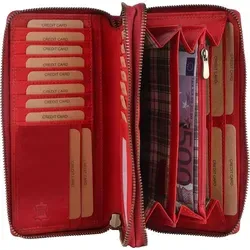 Benthill Geldbörse Damen Groß in rot von Benthill