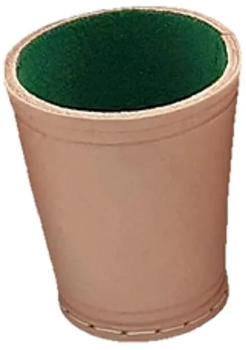 Lederwürfelbecher mit Filz