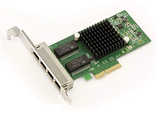 KALEA-INFORMATIQUE 4-Port-Gigabit-Ethernet-Netzwerk-Controller-Karte auf PCIe x4-Port mit Intel I350-T4-Chipsatz