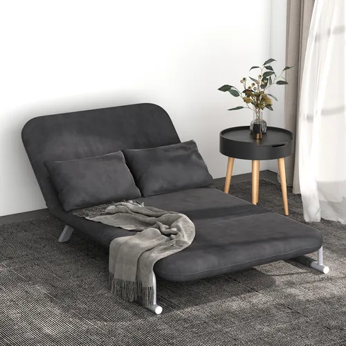 HOMCOM Doppelsofa mit Armlehne
