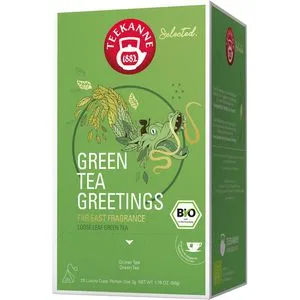 Teekanne Tee Luxury Cup Green Tea Greetings, BIO, 25 Pyramidenbeutel, 50g
