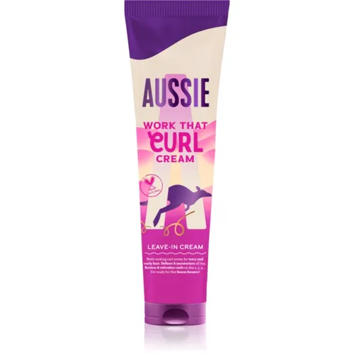 Aussie Bouncy Curls Work That Curl abspülfreie Creme für welliges und lockiges Haar 160 ml