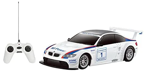 Rastar BMW M3 GT2 RC Car 1:24 - Ferngesteuertes Auto im Maßstab 1:24 mit originalgetreuem BMW-Design. Ideal für Kinder ab 6 Jahren, bietet präzise Steuerung und spannende Fahrmanöver.