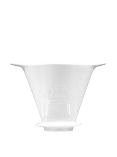 Seltmann Lukullus Porzellan Nr. 4 Filter, Weiß in weiß von Seltmann Weiden