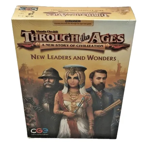 Through The Ages: New Leaders Wonders CGE - Brettspiel für 2-4 Spieler, Premiumqualität von Czech Games Edition, strategisches Spielvergnügen durch Geschichte