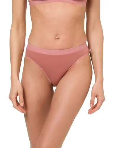 BeeDees Damen Slip Microfun Tai Terracotta, 36 mit Elastikbund