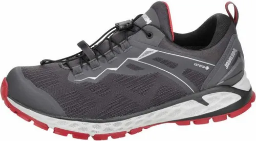 Meindl Herren Wanderschuhe Power Walker 3.0 Anthrazit/Rot - Grau - 44,5 - Wanderschuhe für Herren mit GORE-TEX für wasserdichten und atmungsaktiven Komfort. Ideal für breite Füße mit Comfort fit® Passform und Schnellschnürsystem für einfachen Einstieg.