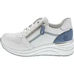 Remonte Sneaker - Moderne Sneaker in Größe 44, aus hochwertigem Leder mit praktischen Reißverschluss und Schnürung für optimalen Tragekomfort.