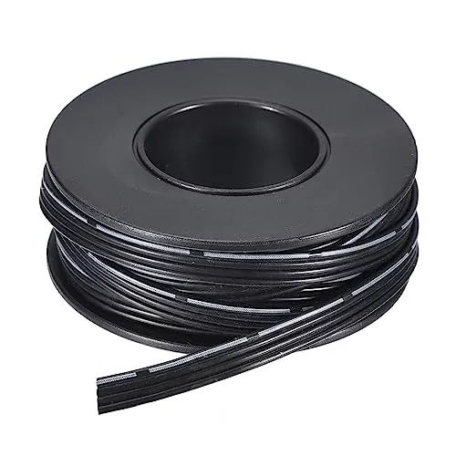 sourcing map 30AWG Silikon Schleife Kabel 4Pin 30 Gauge Flachkabel Flexibel Silikon Draht 3.0m/10ft Schwarz Gestrandet Verzinntes Kupfer Draht