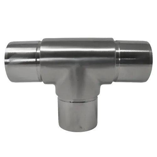 Edelstahl T-Stück für Handlaufrohre Ø 42,4 mm Handlauf Treppe Balkon Geländer