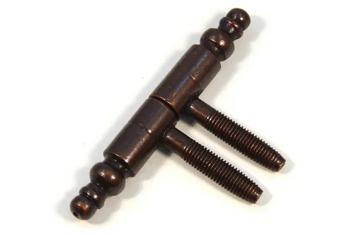 2xStück Scharnier Einbohrbänder mt Zierkopf Aufschraubband Türband Tür-Scharnier