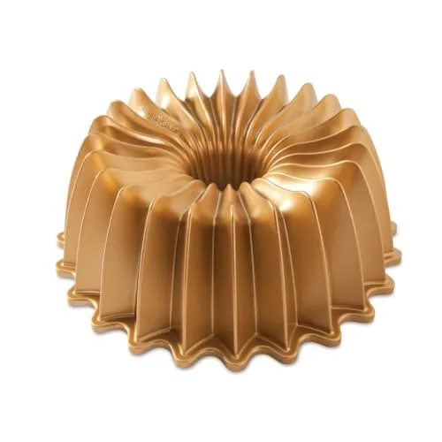 Nordic Ware Bräter Brilliance Bundt Pan - Backbleche Bratpfannen Roste, aus hochwertigem Gussaluminium mit Antihaftbeschichtung für müheloses Lösen der Backwaren und gleichmäßiges Backen.