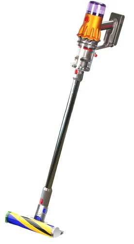 Dyson V12 Detect Slim Absolute - Kabelloser Akku-Handstaubsauger - Kabelloser Staubsauger mit 60 Minuten Laufzeit, ideal für Teppichreinigung und Tierhaarentfernung. Inklusive Slim Fluffy Bodendüse und praktischem Zubehör.