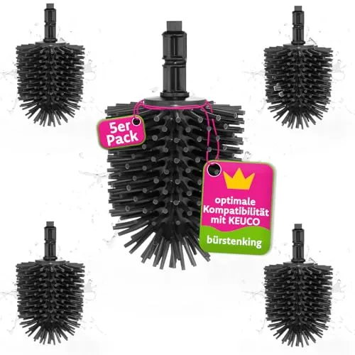 Bürstenking Silikon WC Ersatzbürstenkopf Set