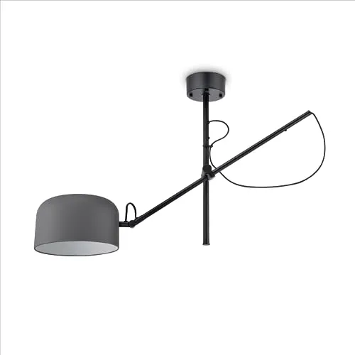 Paco Home Deckenlampe Metall Industrial - Moderne Deckenlampe im Industrial-Stil aus robustem Stahl, ideal für Wohnzimmer und Büro, mit E27-Fassung für individuelle Leuchtmittelwahl.