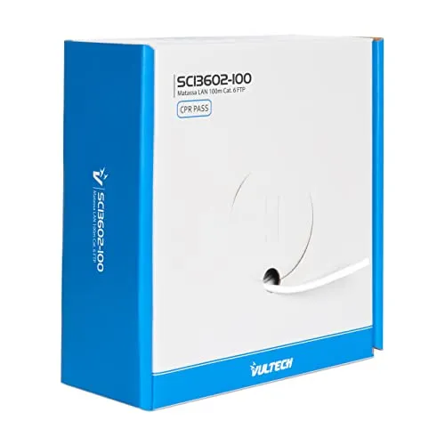 Vultech sc13602 – 100 – Netzwerkkabel (CAT6, F/UTP (FTP), 10/100/1000Base-T (X), grau, Polyvinyl Chloride (PVC), SSD)