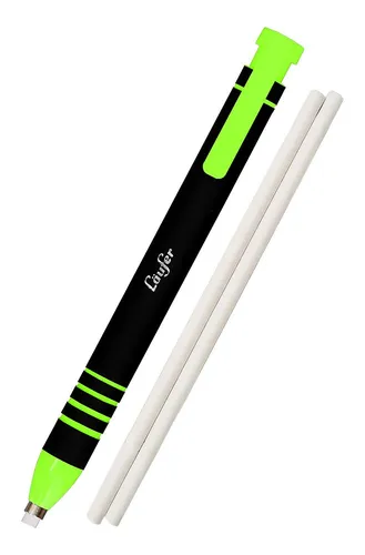 Läufer Kunststoff Radierstift inkl. 2 Ersatzradierer grün von Läufer