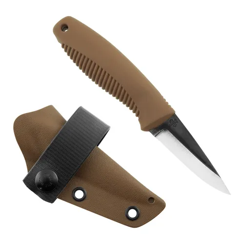 Peltonen Knives M23 Ranger Cub - Feststehendes Jagdmesser mit 6,5 cm Klinge aus 80CrV2-Stahl, ergonomischem TPE-Griff und robuster Kydexscheide – ideal für Outdoor-Abenteuer.