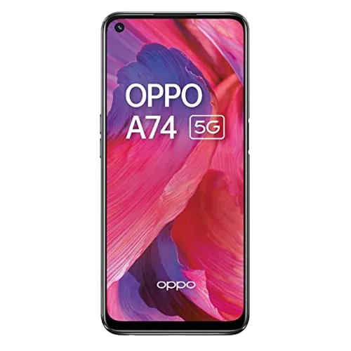 OPPO A74 5G – SIM-freies Smartphone mit 6 GB RAM und 128 GB Speicher - Simlockfreies Handy mit 5G-Unterstützung, 5000 mAh Akku für lange Laufzeiten und 48 MP Quad-Kamera für beeindruckende Fotos. Ideal für leistungsstarke Nutzung und Unterhaltung.