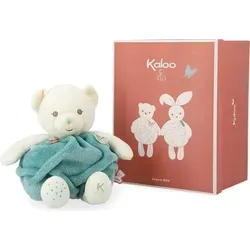 KALOO Plume Kokon der Liebe Grüner Bär - 30 cm Kuscheltier - Stofftiere & Teddybären - Ultra-weicher Plüschbär mit personalisierbarer Geschenkbox, ideal als Geburtsgeschenk und zur Förderung des Tastsinns.