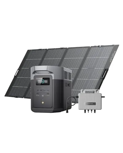 EcoFlow Delta 2 Max Powerstation mit 800W Mikro-Wechselrichter - Leistungsstarke Powerstation für Zuhause und Camping, mit 3000W max. Ausgang und schneller Ladezeit. Ideal für den flexiblen Einsatz von Haushaltsgeräten.