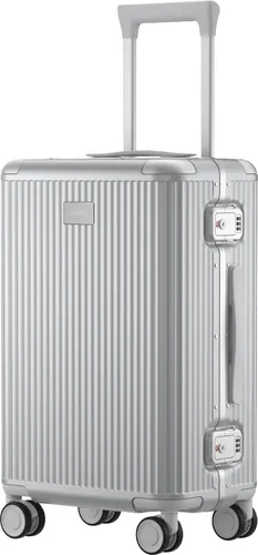 Xiaomi Aluminum Frame Rolling Suitcase 50 cm - Silver - Freizeit Reisen: Robuster Koffer mit Aluminiumrahmen und harter Schale aus Polycarbonat, ideal für sicheres und stilvolles Reisen.