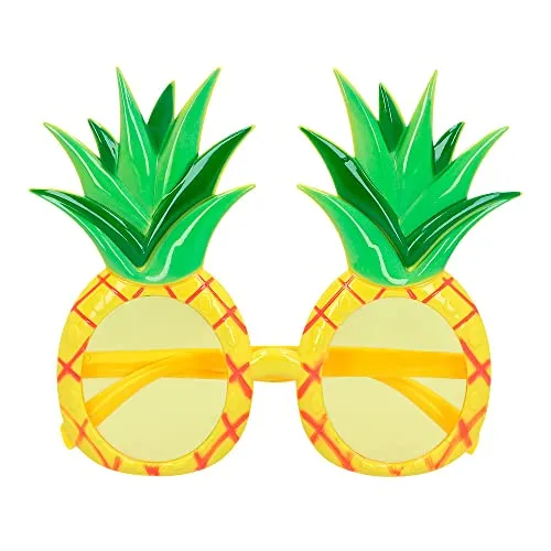 Boland 52076 - Partybrille Ananas, Spaßbrille für den Karneval oder JGA, Zubehör für Faschingskostüme, Kostüm Accessoires, Gelb