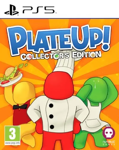 Plate Up! Collectors Edition - PS5 [EU Version] - PlayStation 5, erlebe kreative Restaurantführung im Koop-Modus mit 4 Mini-Figuren und vielen Herausforderungen für ein einzigartiges Spielerlebnis.