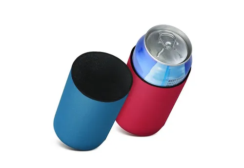 kwmobile Kühlmanschette 2x 500ml Can Dosenkühler, für Bierdosen und andere Getränkedosen - - Rot Blau