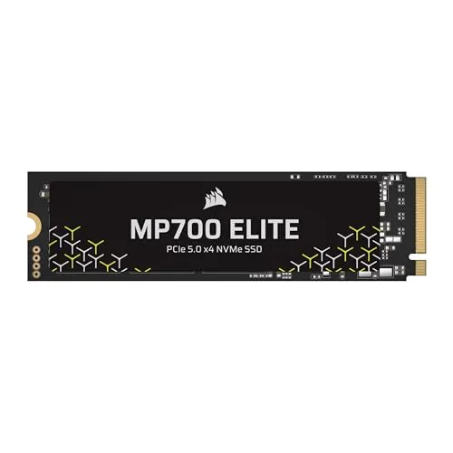 Corsair 1TB M.2 PCIe Gen5 NVMe MP700 ELITE - Festplatten mit ultraschneller PCIe Gen5 NVMe Technologie, ideal für Gamer und Kreative, die höchste Leistung und Geschwindigkeit benötigen.
