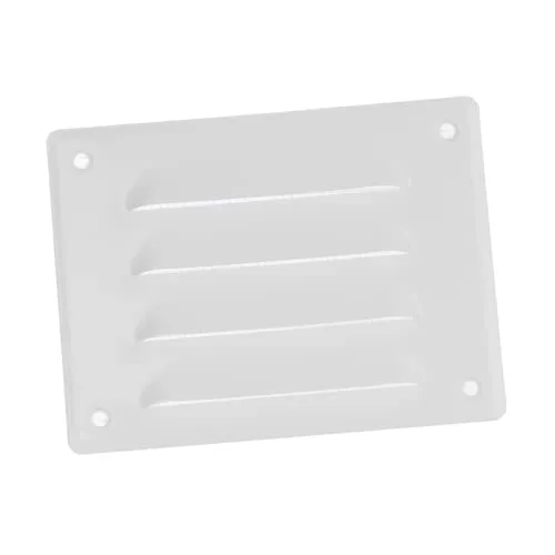 140x105mm Weiß Lüftungsgitter mit Insektenschutz Abluftgitter Wetterschutzgitter Abluft Zuluft Metall Gitter