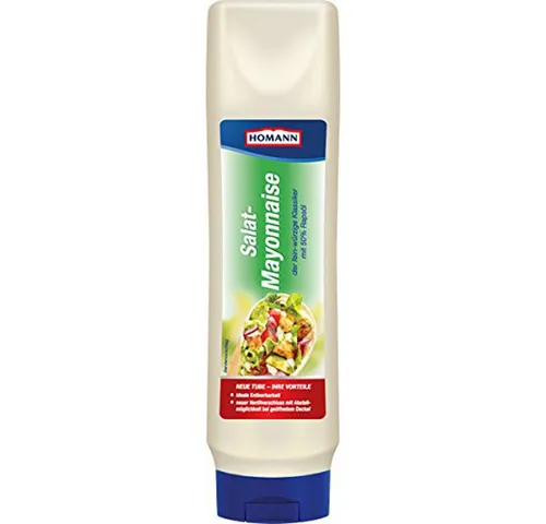 Homann Salat-Mayonnaise 875 ml - Cremige Salat-Mayonnaise für den perfekten Genuss, ideal für Dressings und Dips, unverzichtbar in jeder Küche.
