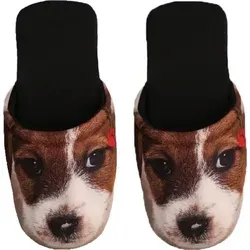 Betz Hausschuhe Pantoffel Pantolette Slipper für Sie und Ihn Hund Jersey Gr. M / L Größe - M - Bunt - 36-40